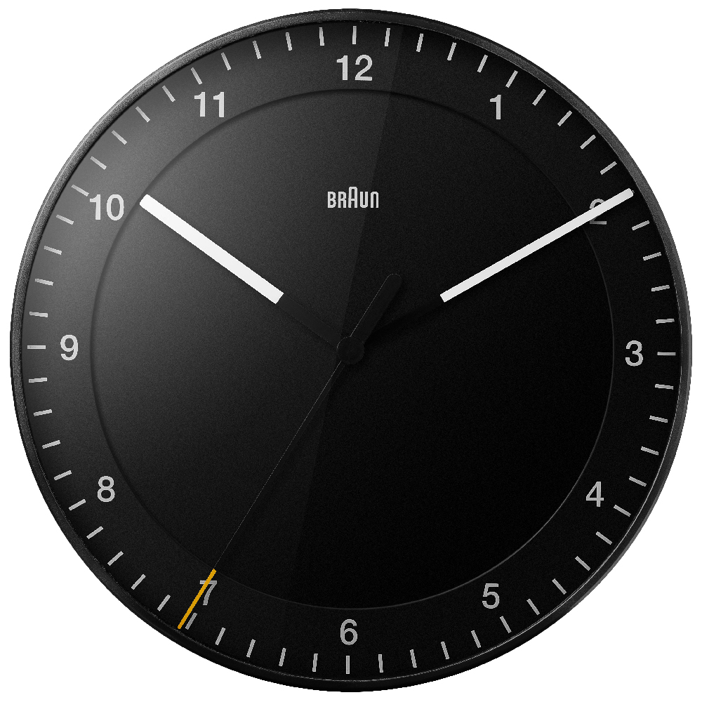 Braun BNC017BKBK-NRC Black Clock Quartz Uhr