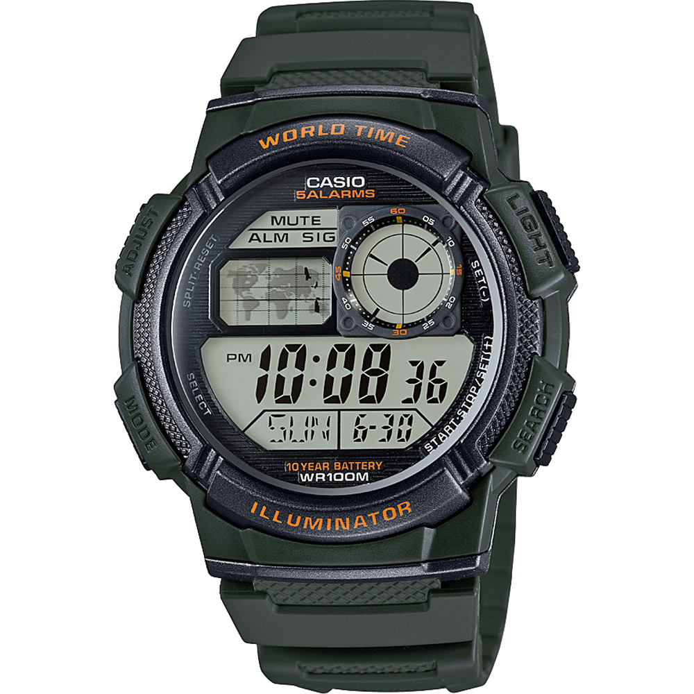 Casio Collection AE-1000W-3AVEF World Time Uhr