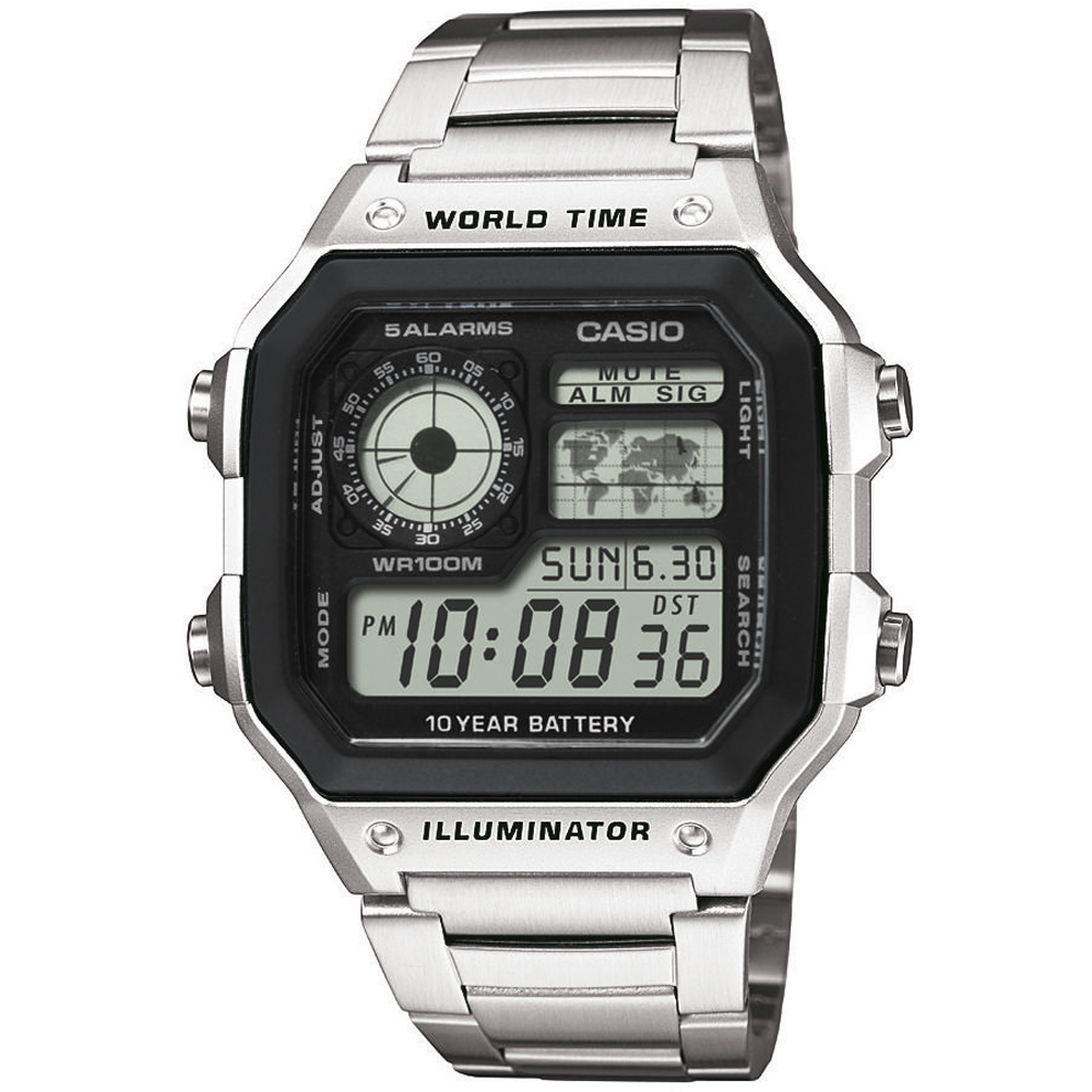 Casio Collection AE-1200WHD-1AVEF World Time Uhr • EAN: 4971850968801 •