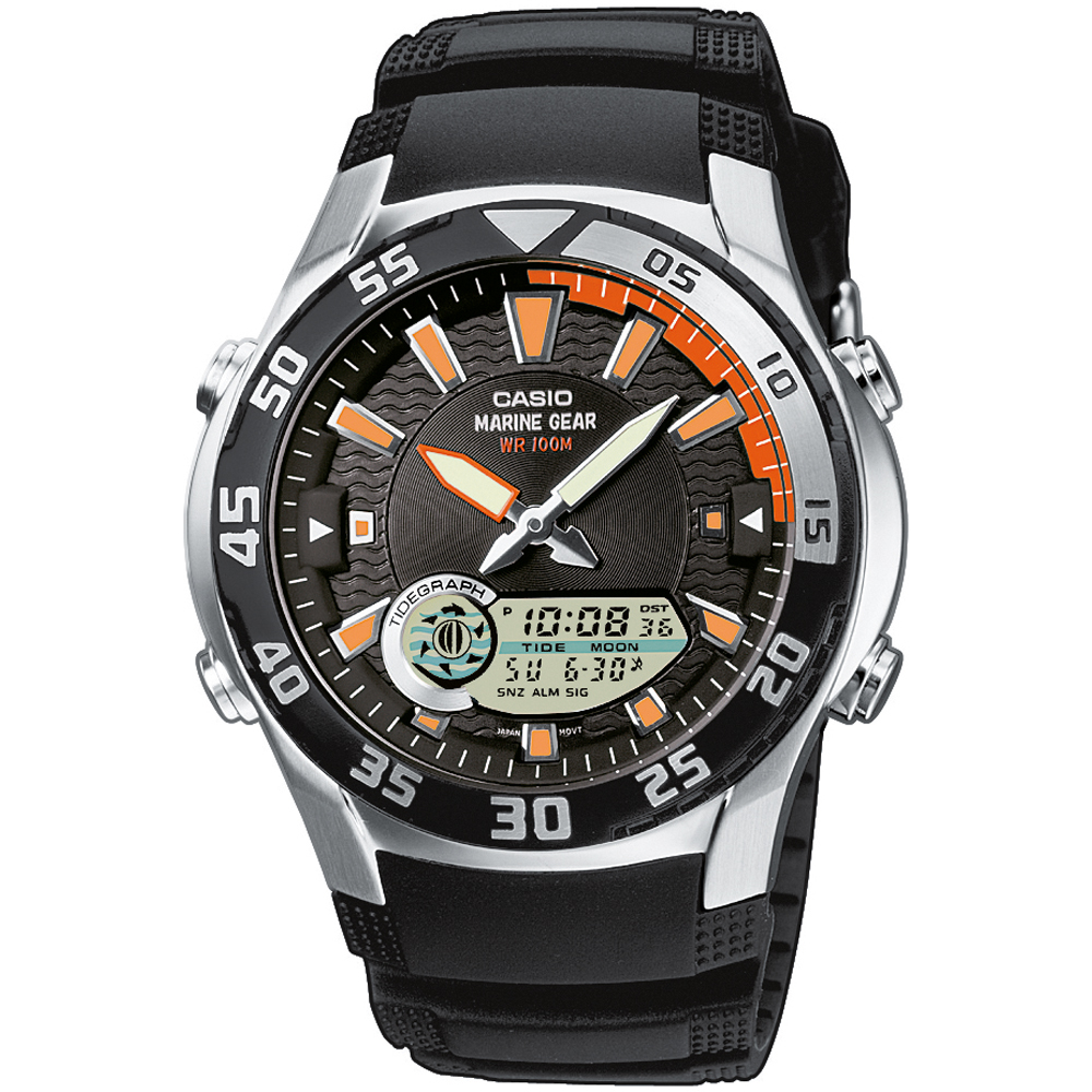 Casio Watch Ana-Digi AMW-710-1AVEF Fish Clock AMW-710-1AVEF
