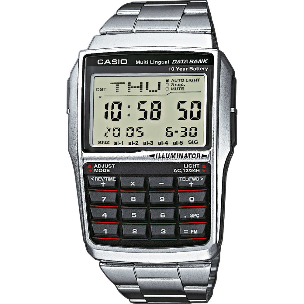Casio Vintage DBC-32D-1AES Databank Calculator Uhr