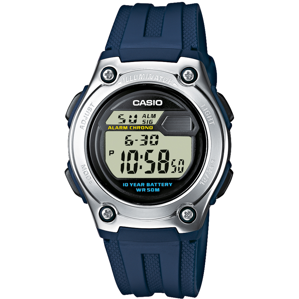 Casio Collection W-211-2AVES Digital Junior Uhr