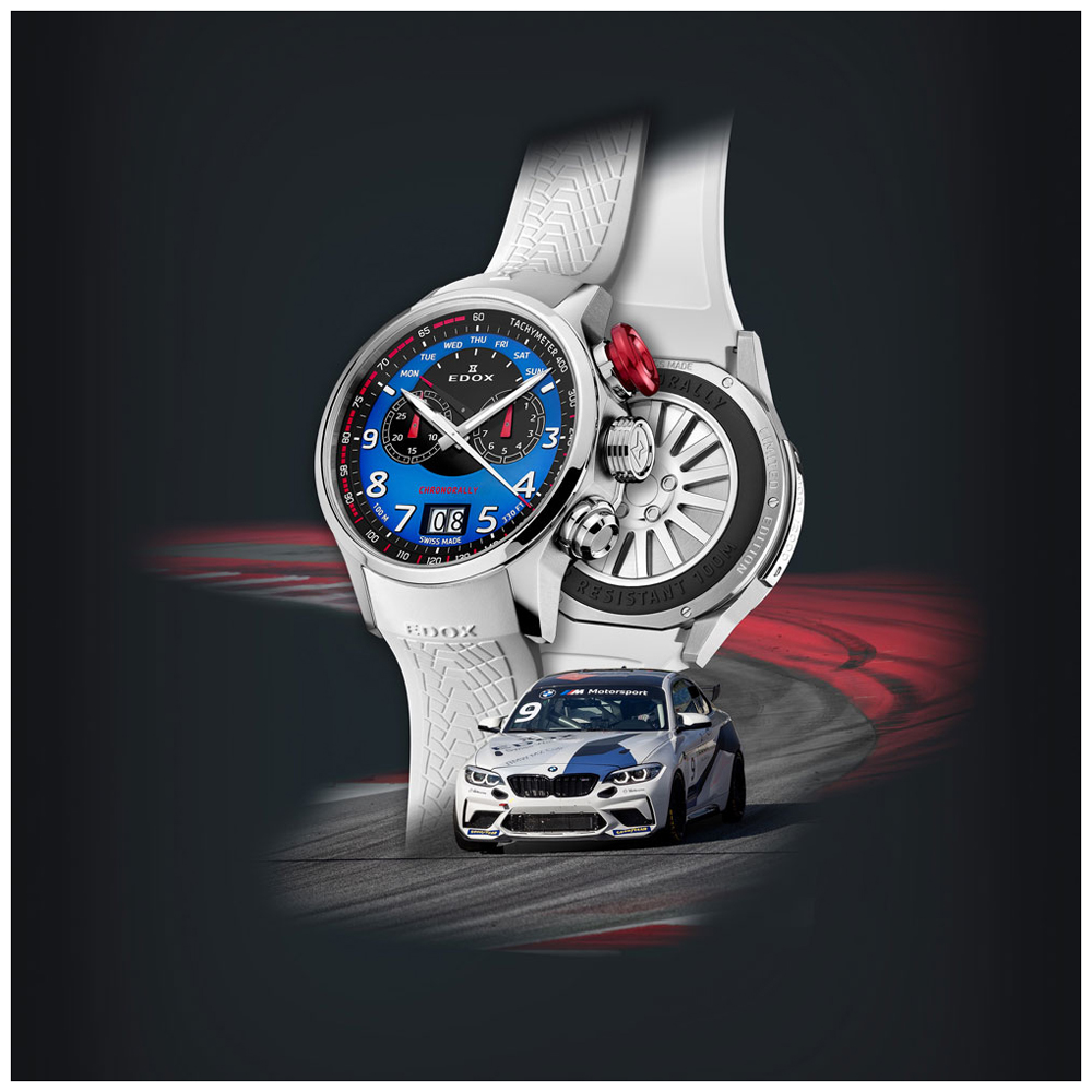 Edox Chronorally 38001-TINR-BUDN Chronorally BMW M Motorsport - Limited  Edition Uhr • EAN: 7640428081118 •