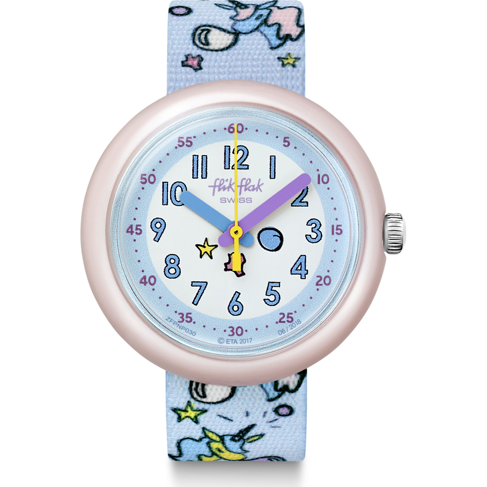 Flik Flak 5+ Power Time FPNP030 Bubblicorn Uhr