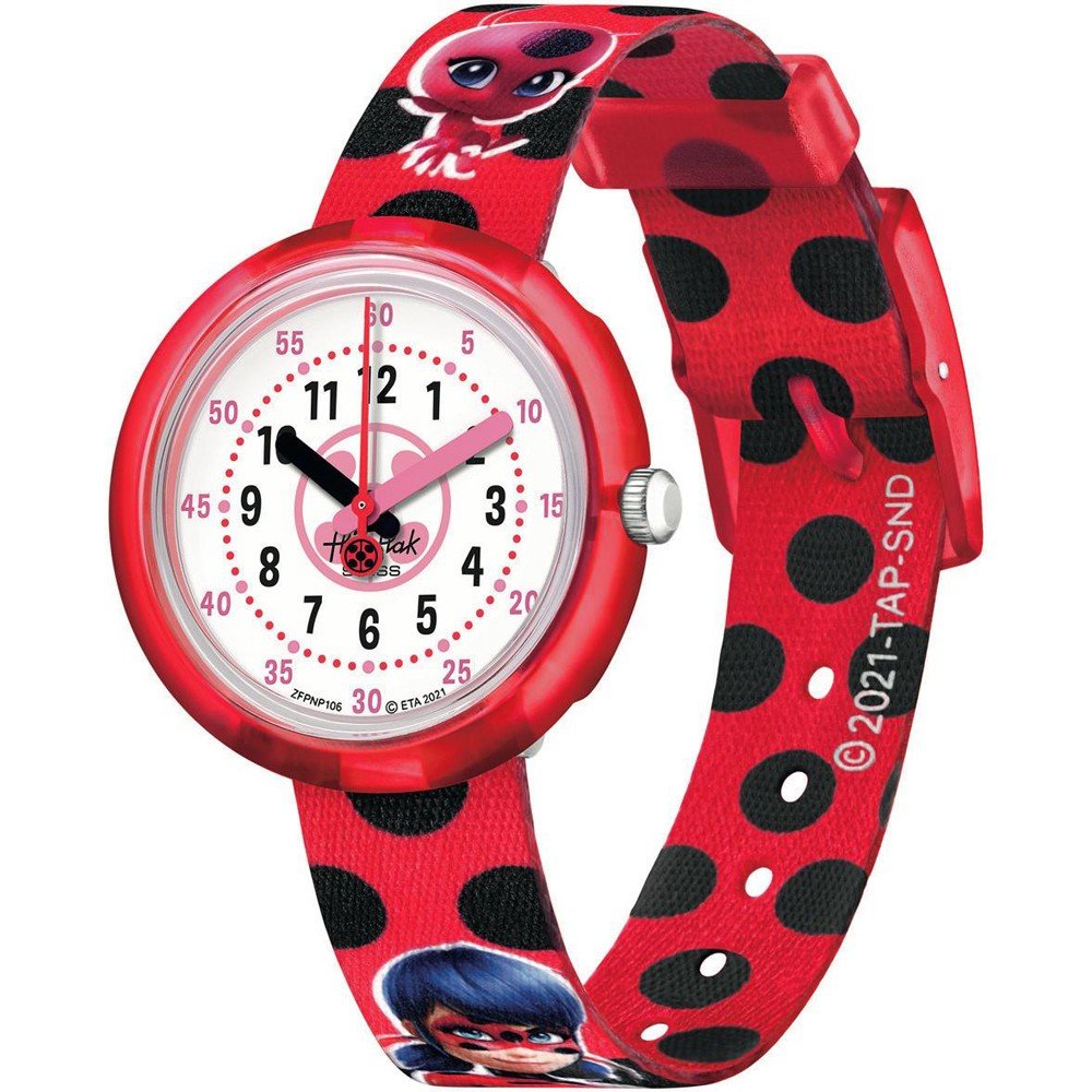 Flik Flak 5+ Power Time FPNP106 Miraculous Ladybug Uhr