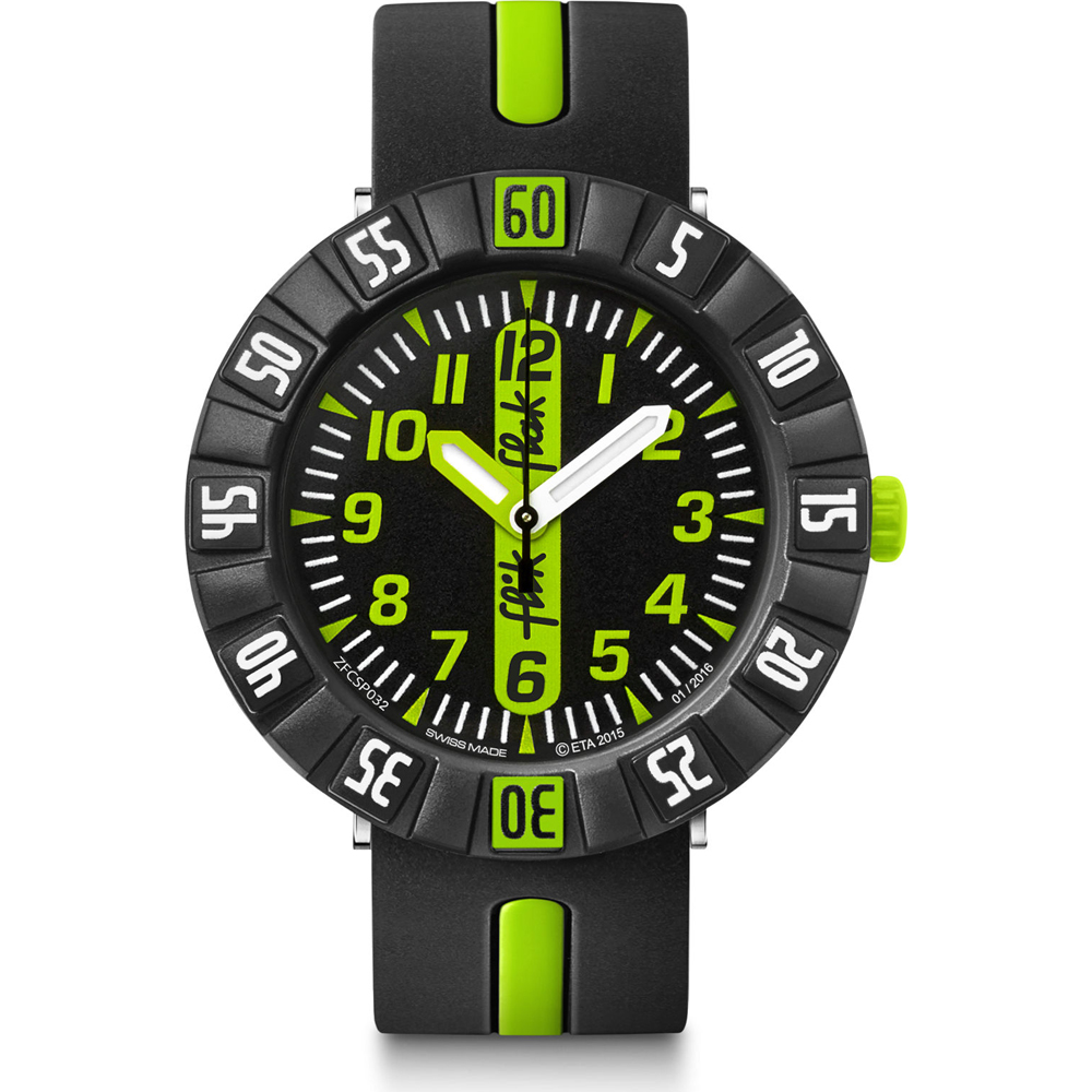 Flik Flak 7+ Power Time FCSP032 Green Ahead Uhr