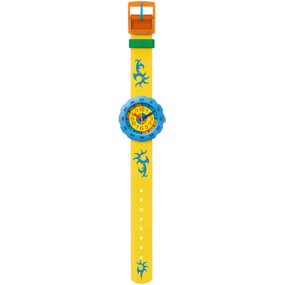 Flik Flak 5+ Power Time FPSP001 Pres-Cool Boy in Yellow Uhr