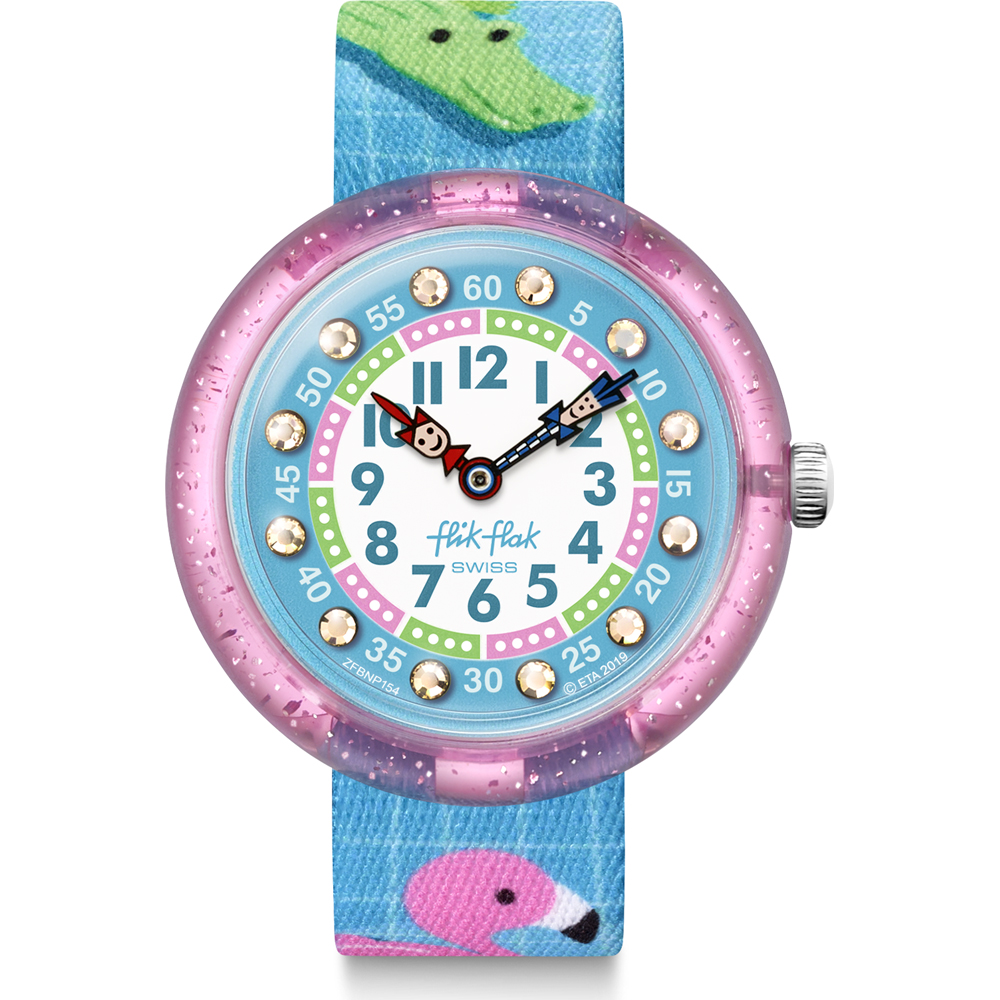 Flik Flak 5+ Power Time FBNP154 Splashtastic Uhr