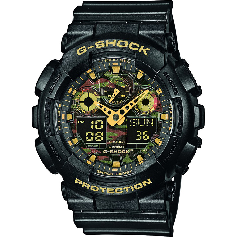 G-Shock Classic Style GA-100CF-1A9ER Ana-Digi - Camo Face Uhr