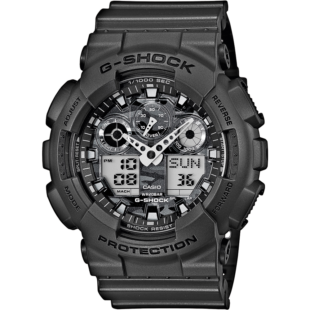 G-Shock Classic Style GA-100CF-8AER Camo Face Uhr