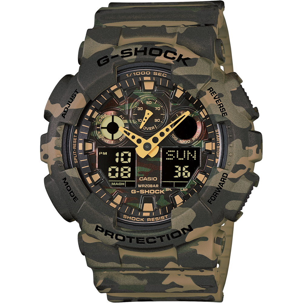 G-Shock Classic Style GA-100CM-5AER Ana-Digi - Camouflage Uhr