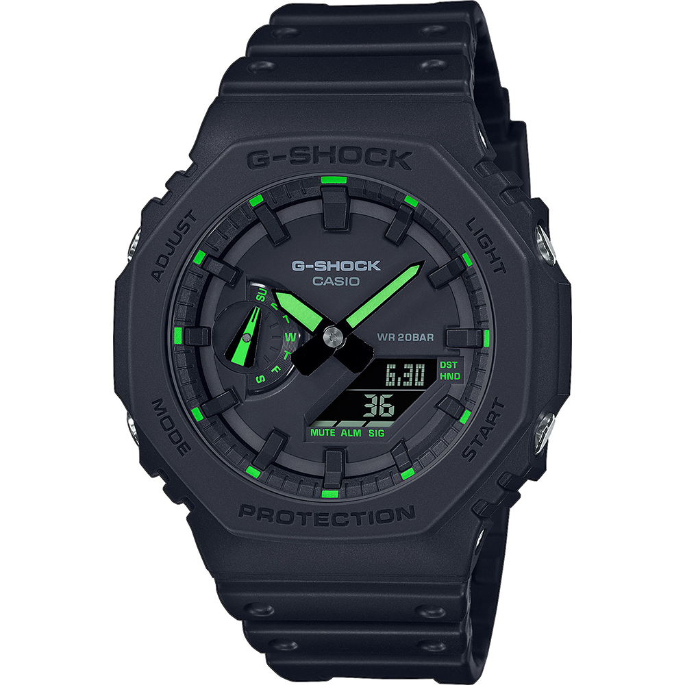 G-Shock Classic Style GA-2100-1A3ER Neon Accent Uhr