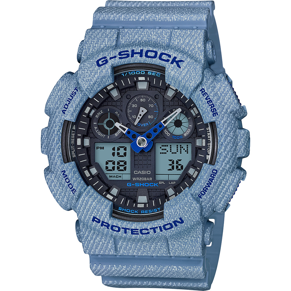 G-Shock Classic Style GA-100DE-2AER Denim Color Uhr