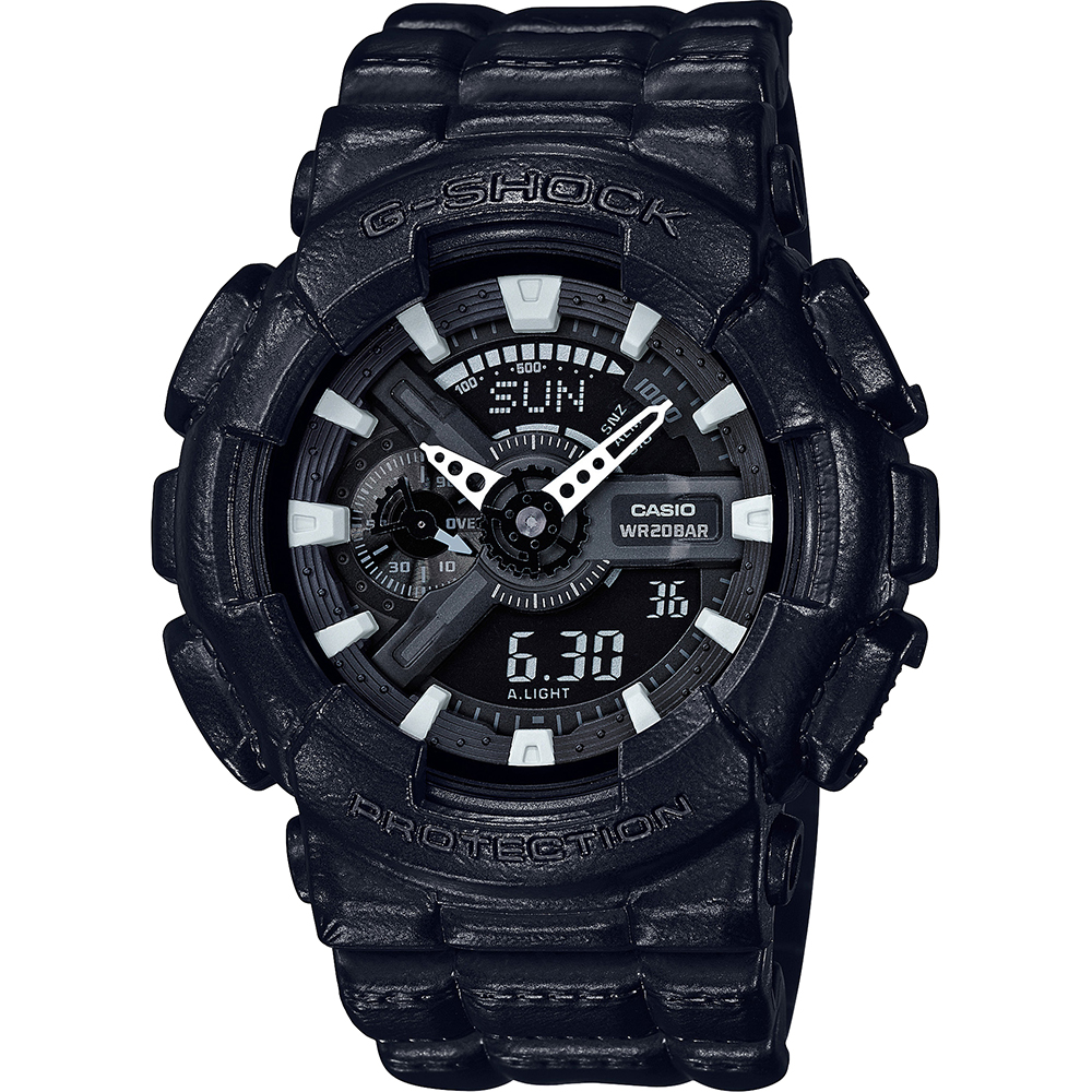 G-Shock Classic Style GA-110BT-1AER Black Out Texture Uhr