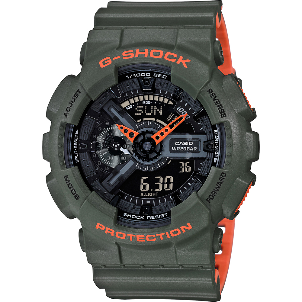 G-Shock Classic Style GA-110LN-3AER Layered Neon Uhr