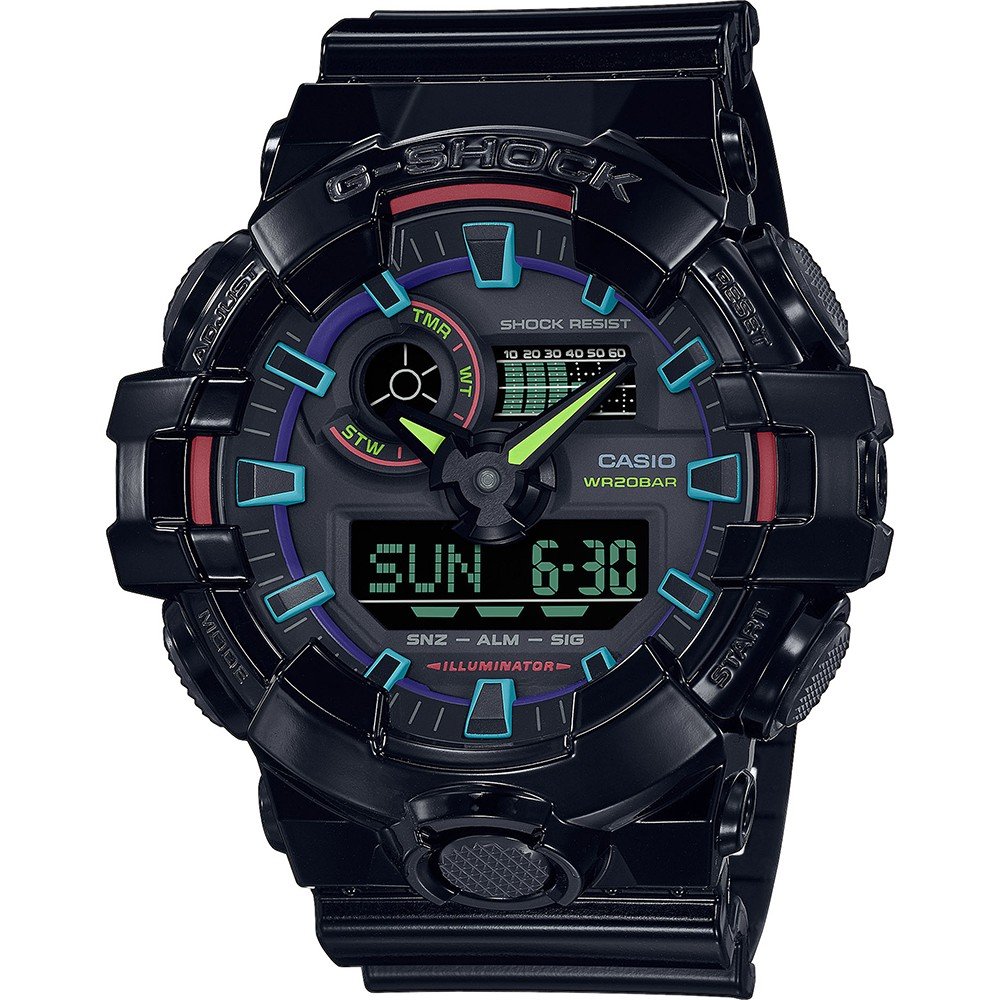 G-Shock Classic Style GA-700RGB-1AER Virtual Rainbow Uhr