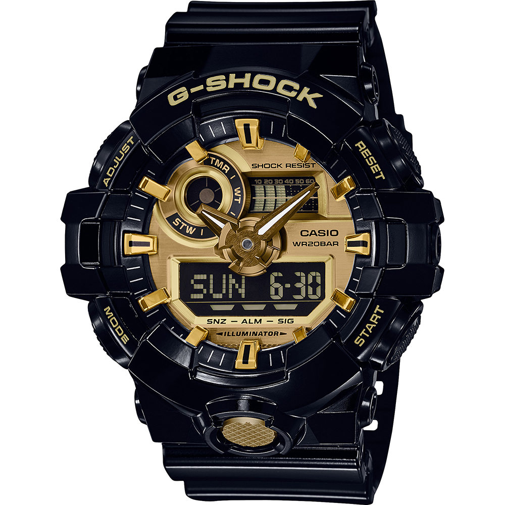 G-Shock Classic Style GA-710GB-1AER Streetwear - Garrish Black Uhr