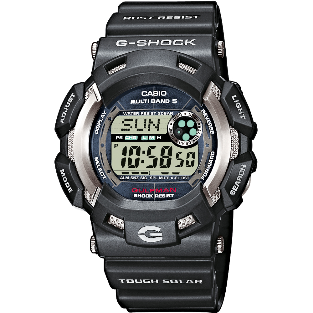 G-Shock Master of G GW-9100-1 Gulfman Uhr
