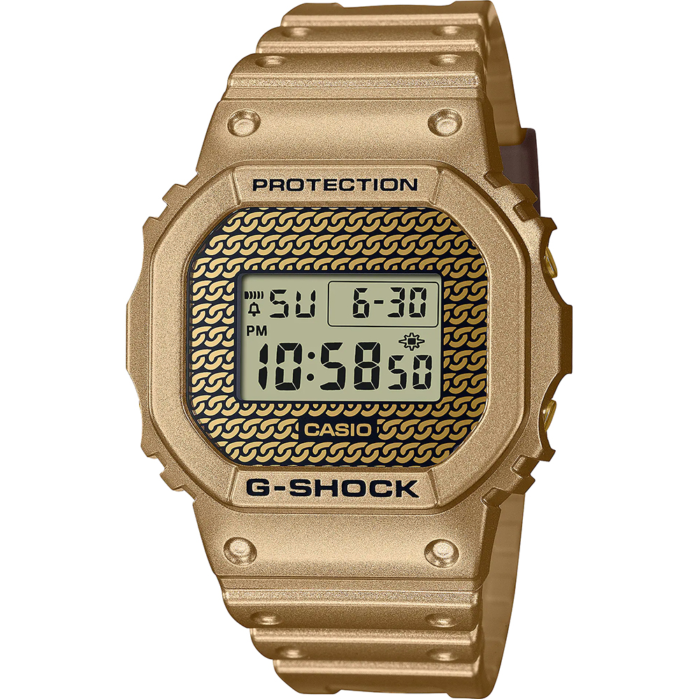 G-Shock Classic Style DWE-5600HG-1ER Hip Hop Gold Chain Uhr
