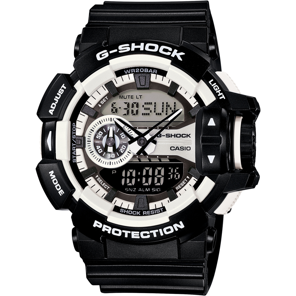 G-Shock Classic Style GA-400-1AER Rotary Switch Uhr