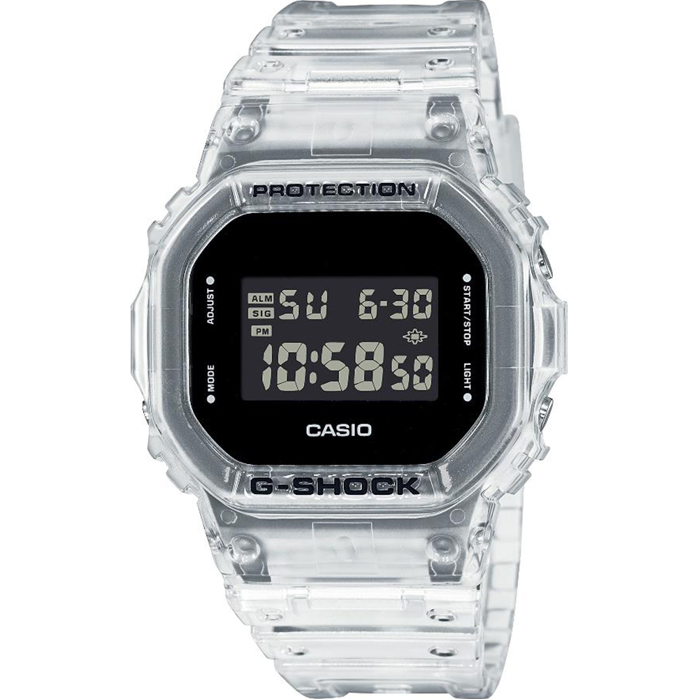 G-Shock Classic Style DW-5600SKE-7ER Skeleton Series - White Uhr