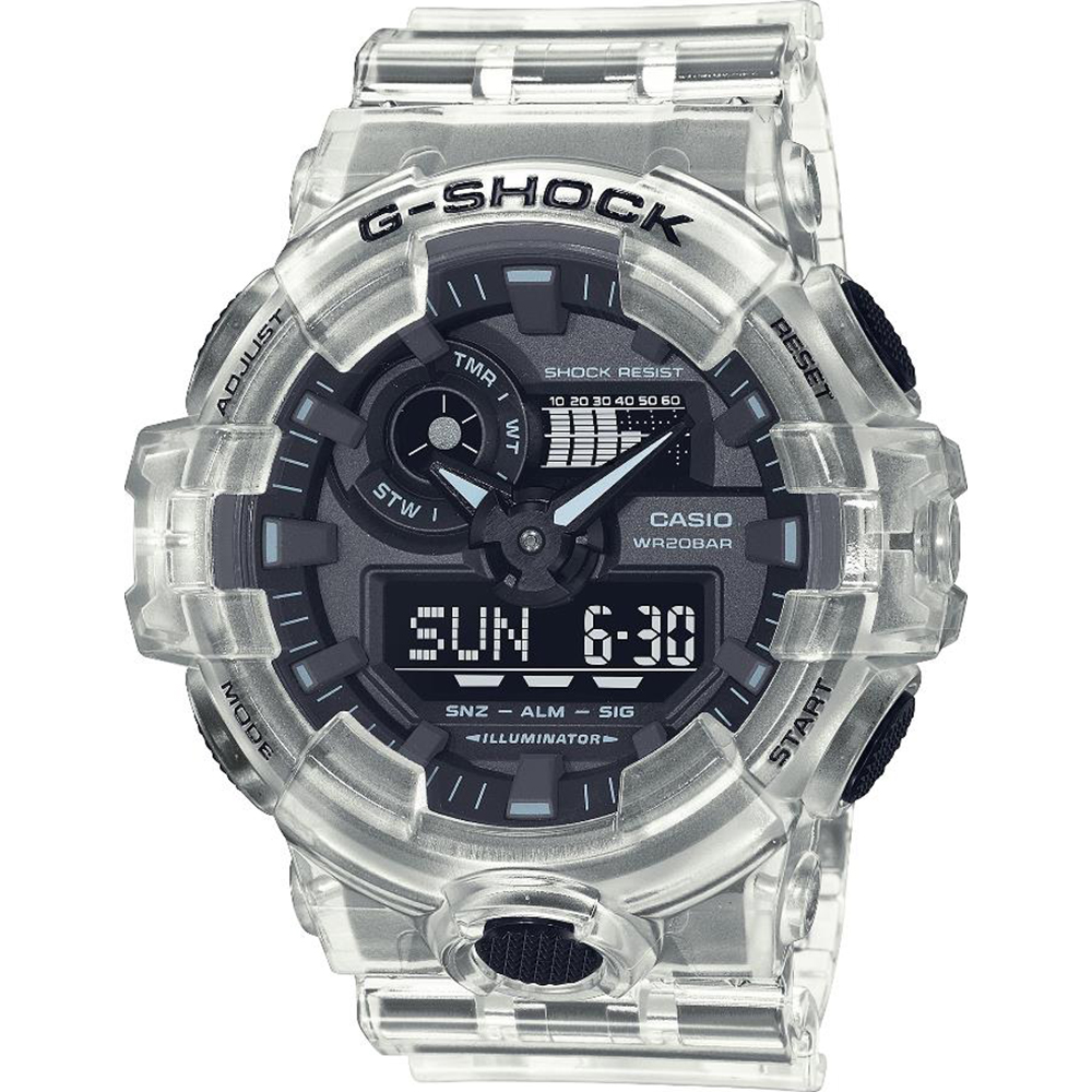 G-Shock Classic Style GA-700SKE-7AER Skeleton Series - White Uhr