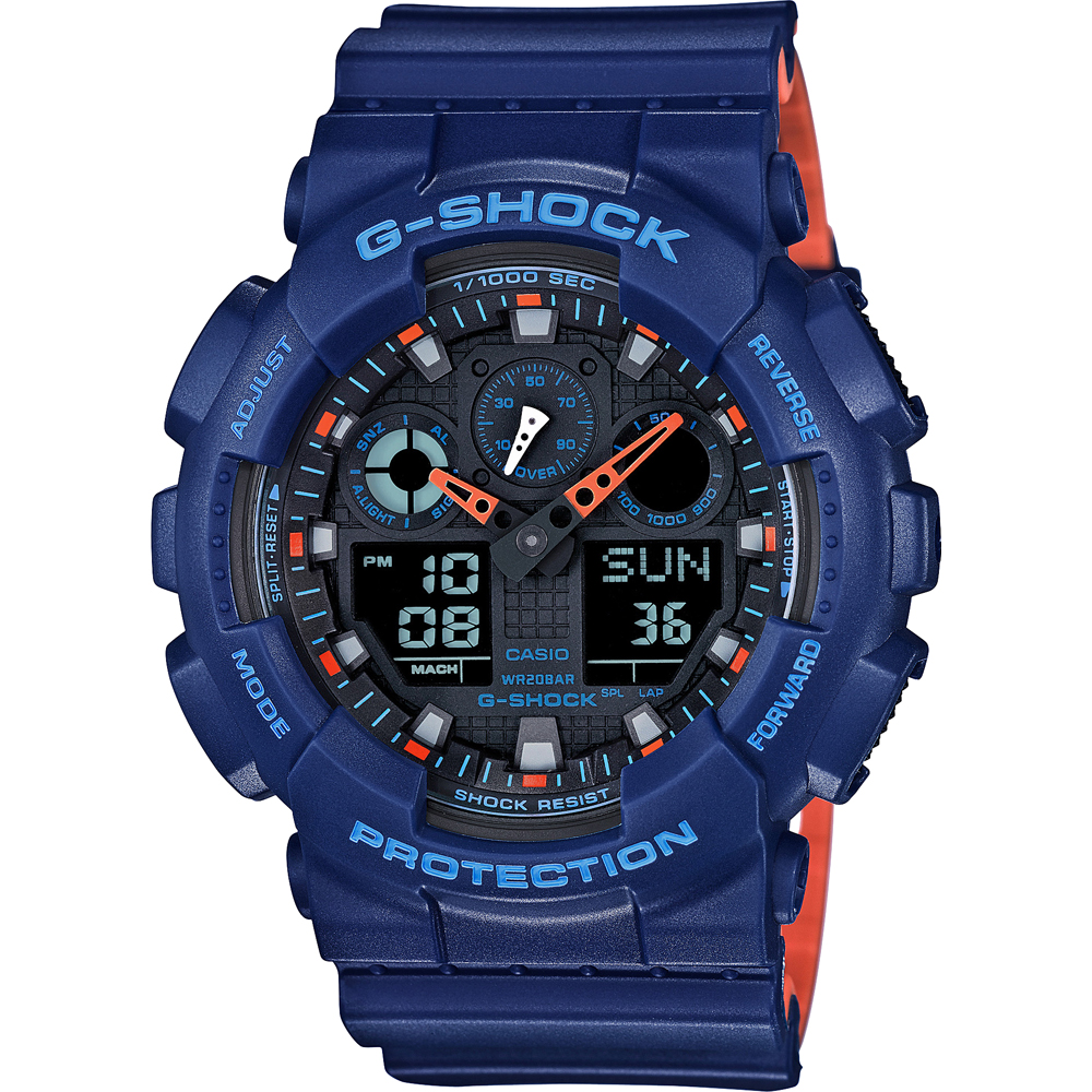 G-Shock Classic Style GA-100L-2AER Ana-Digi - Layered Color Uhr