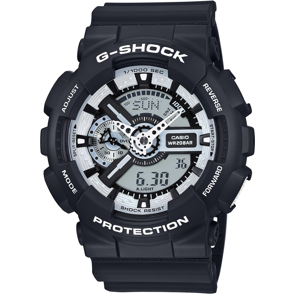 G-Shock Classic Style GA-110BW-1AER Team Zebra Uhr