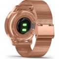 18K Roségold Hybrid-Smartwatch mit verstecktem Touchscreen Frühjahr / Sommer Kollektion Garmin