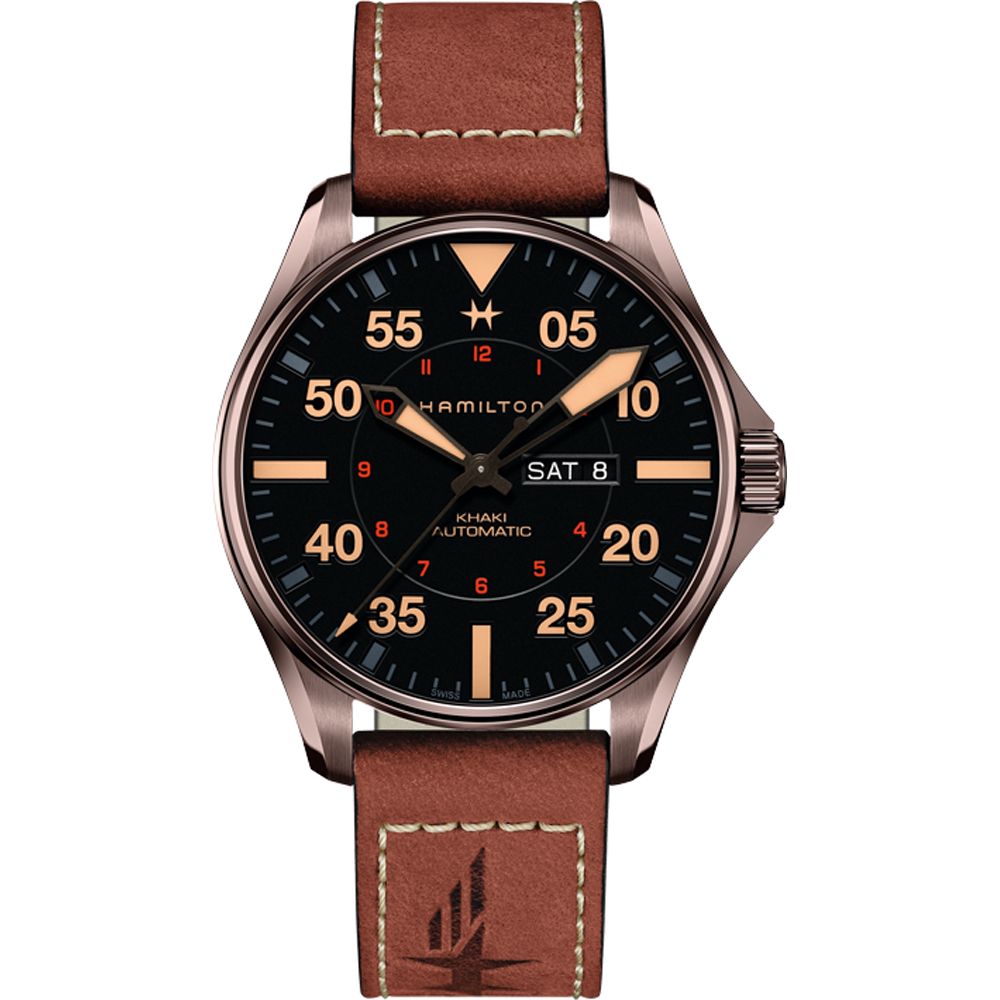 Hamilton Aviation H64705531 Khaki Pilot Uhr