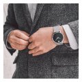 Black Gents Watch with Concave Dot Herbst / Winter Kollektion Movado