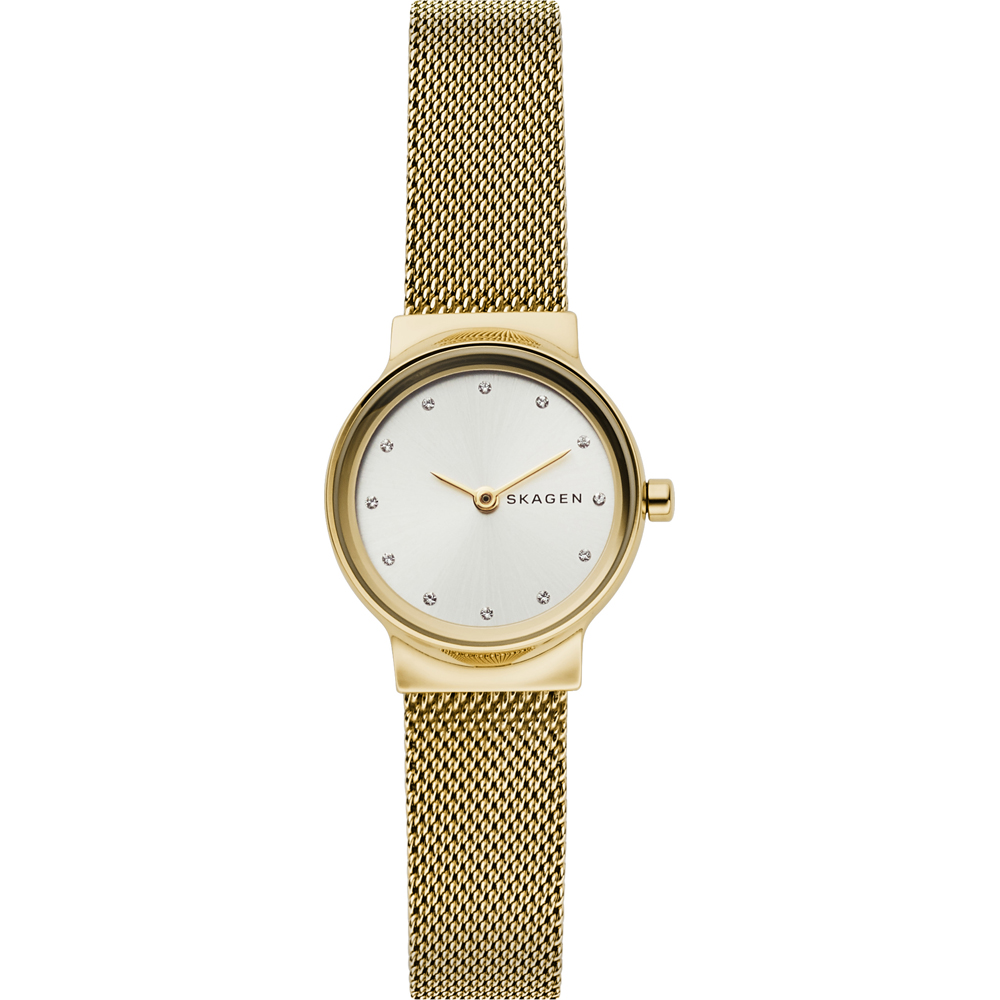 Armbanduhr 'Freja-mini' gold-braun - SKAGEN DENMARK » günstig online kaufen