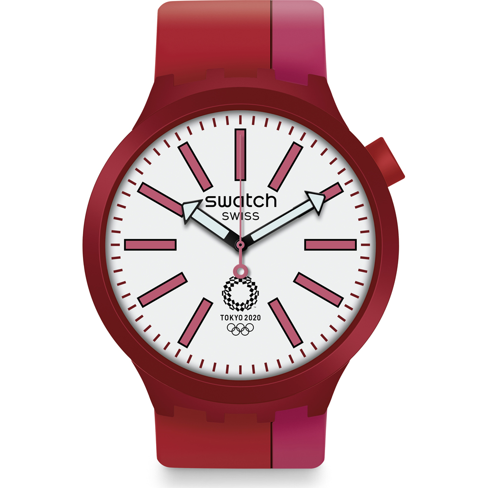 Swatch Big Bold SO27Z101 Bb Kurenai Red Uhr