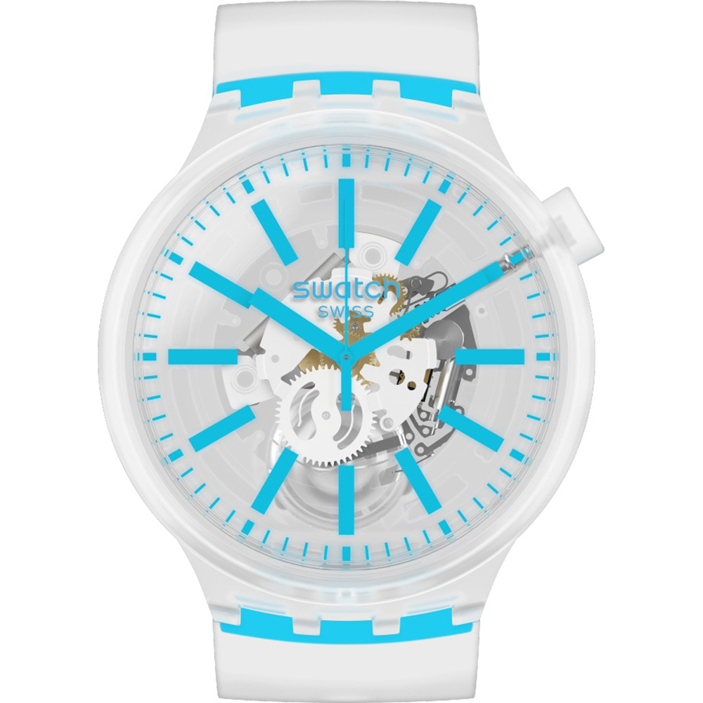 Swatch Big Bold SO27E105 BlueInJelly Uhr