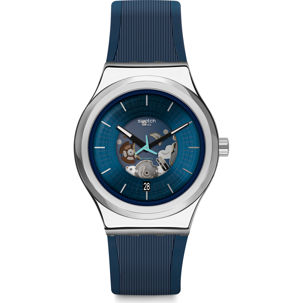 Swatch Sistem51 Irony YIS430 Bluerang Uhr