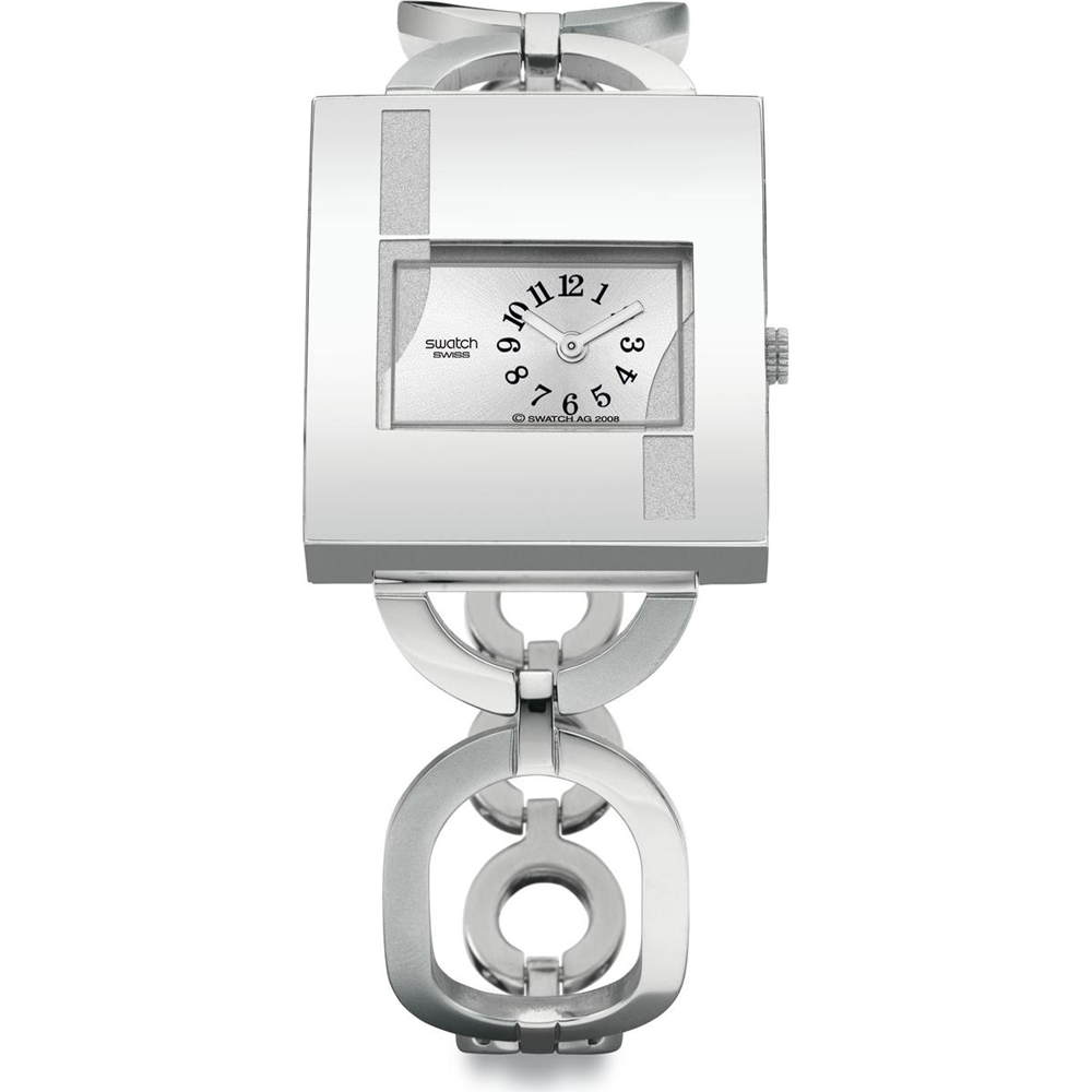 Swatch Lady Square YUS122G Chain Me On Uhr