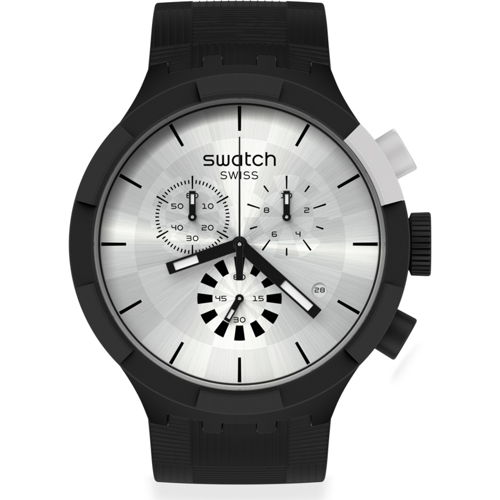 Swatch Big Bold SB02B404 Chequered Silver Uhr