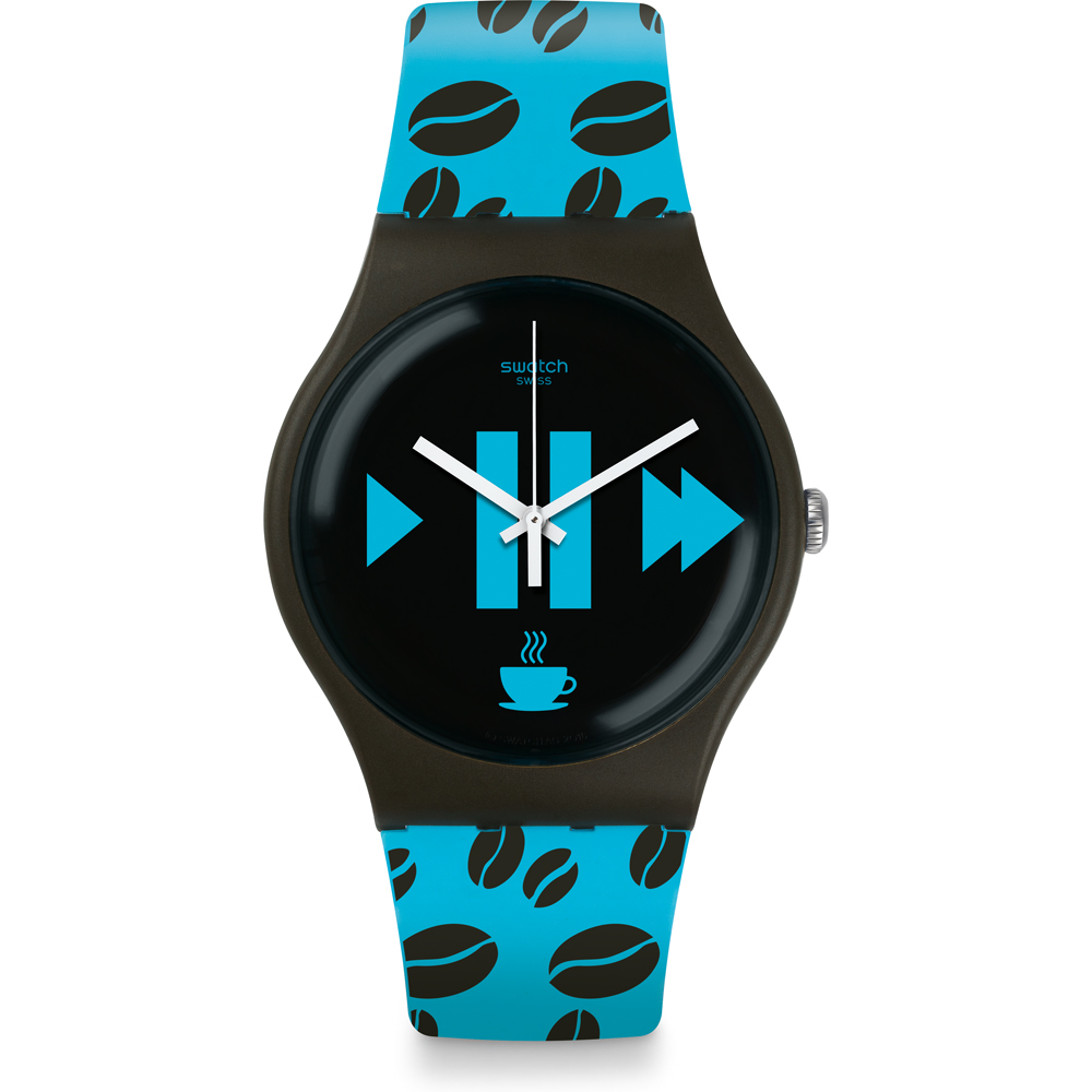 Swatch NewGent SUOC106 Coffee Blue-S Uhr