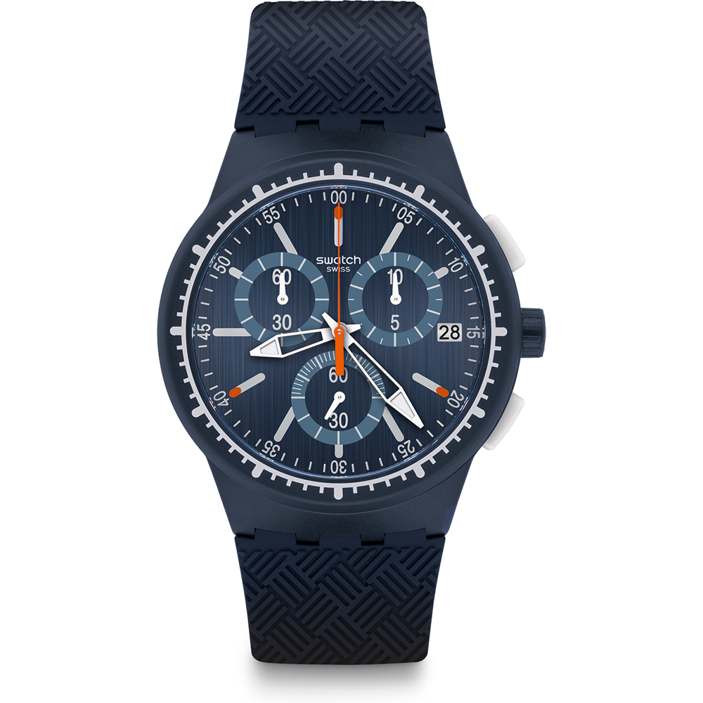 Swatch New Chrono Plastic SUSN410 Gara In Blue Uhr
