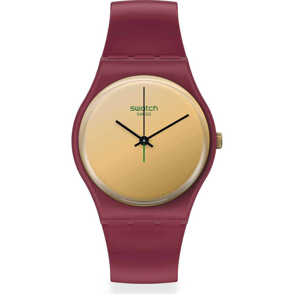 Swatch Standard Gents SO28R102 1983 Golden Shijian Uhr