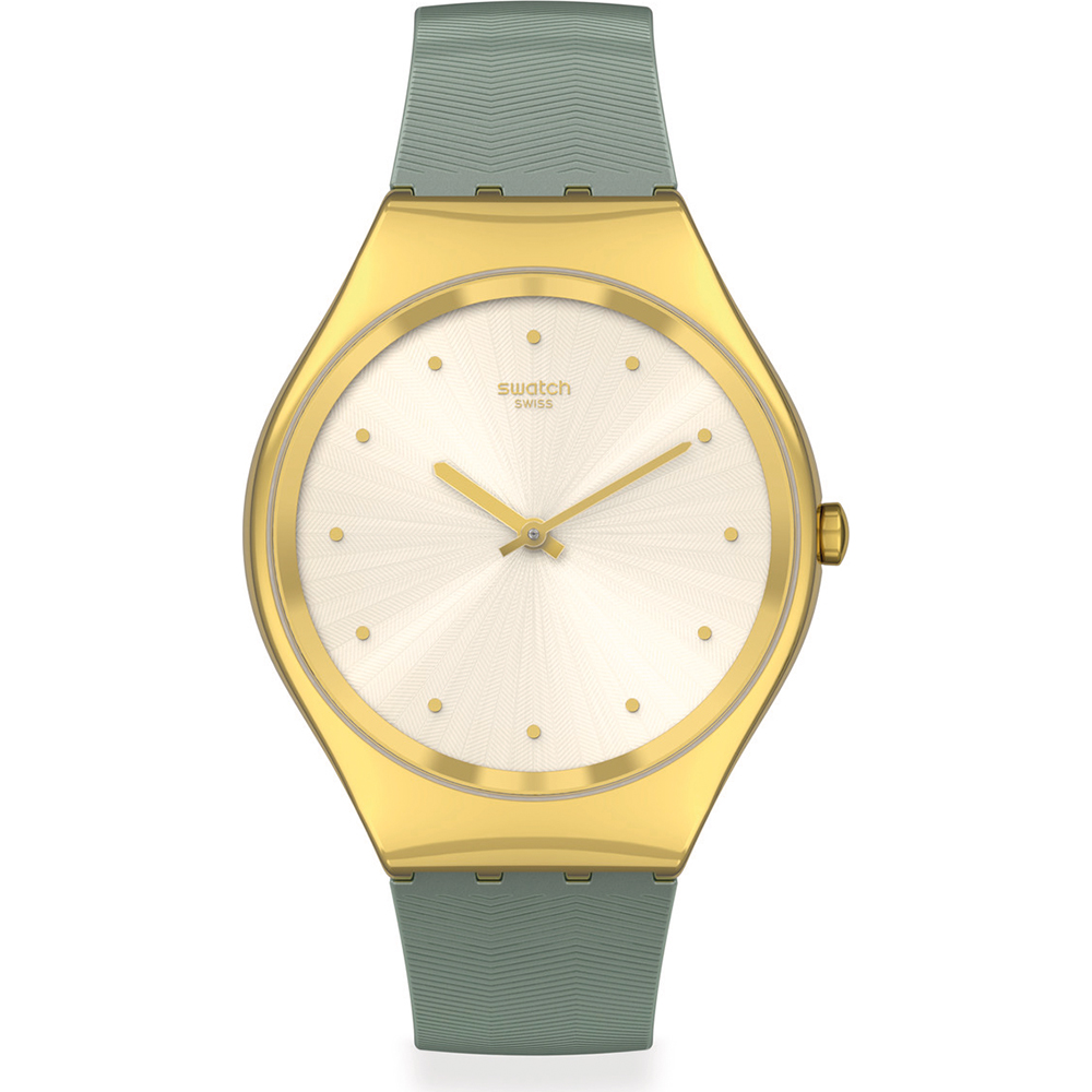 Swatch Skin Irony SYXG113 Green moire Uhr