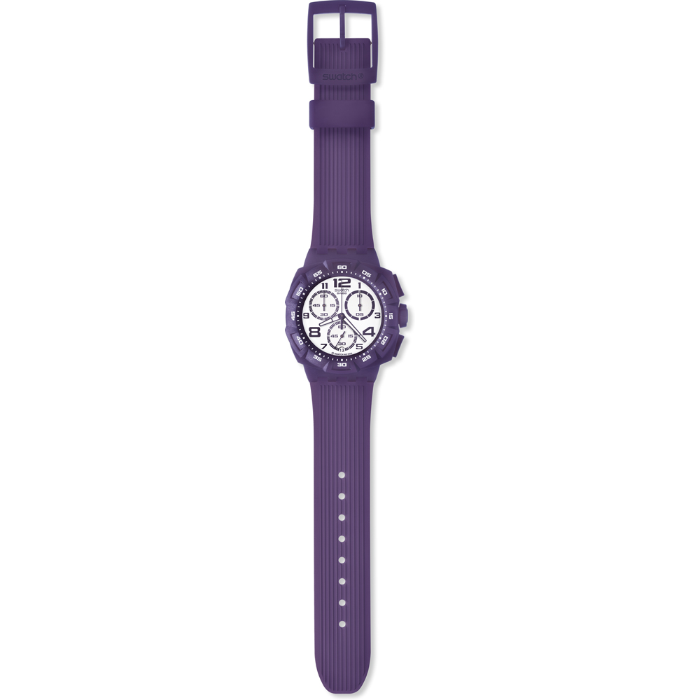 Swatch Chrono Plastic SUIV400 Purple Funk Uhr