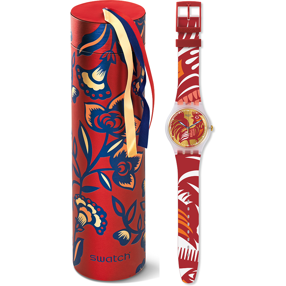 Swatch Chinese New Year Specials SUOZ226 Rocking Rooster Uhr