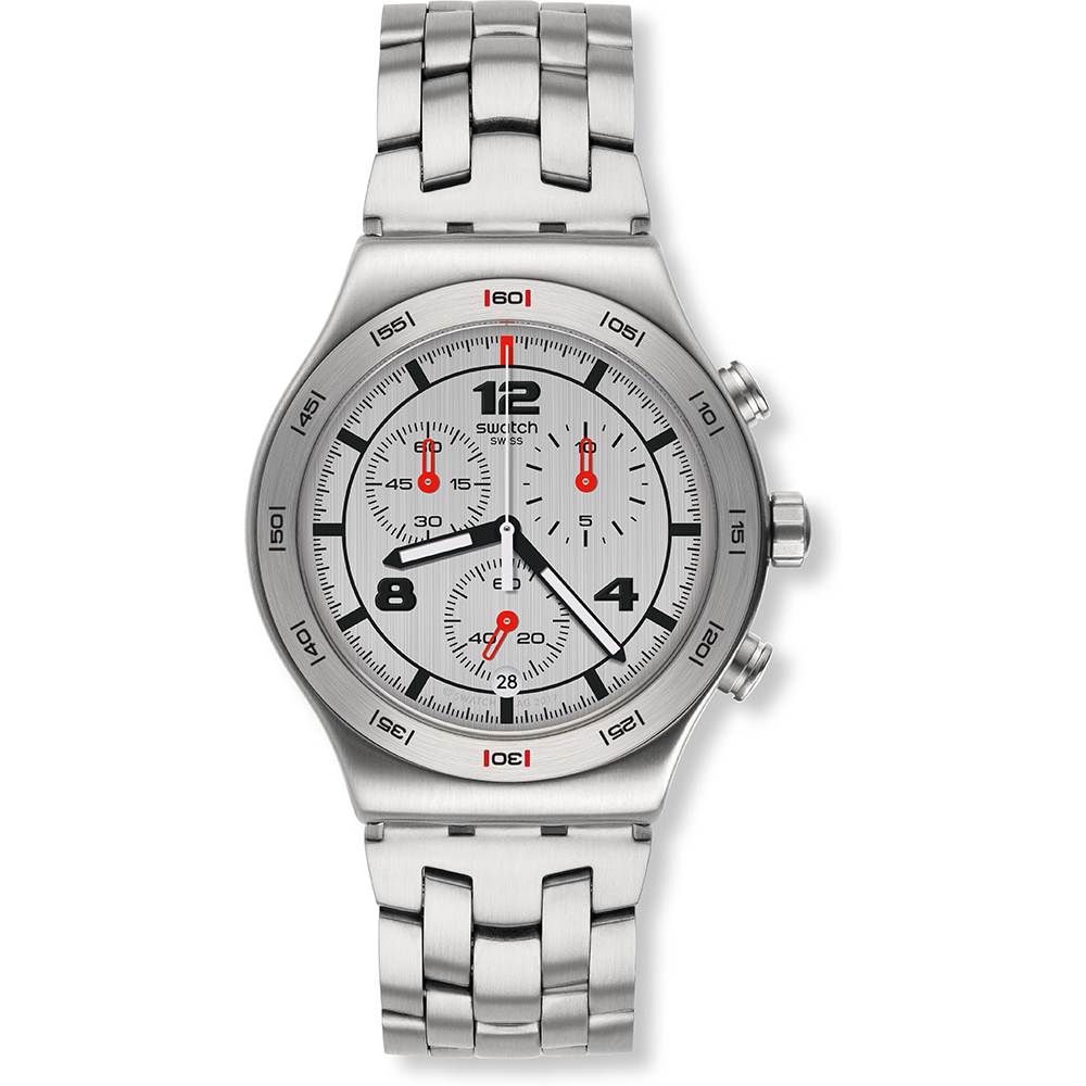 Swatch Irony - Chrono New YVS447G Silver Again Uhr