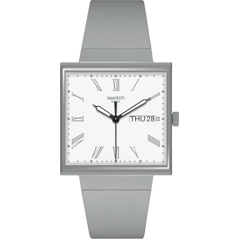 Swatch What If - Square SO34M700 What If... Grey? Uhr