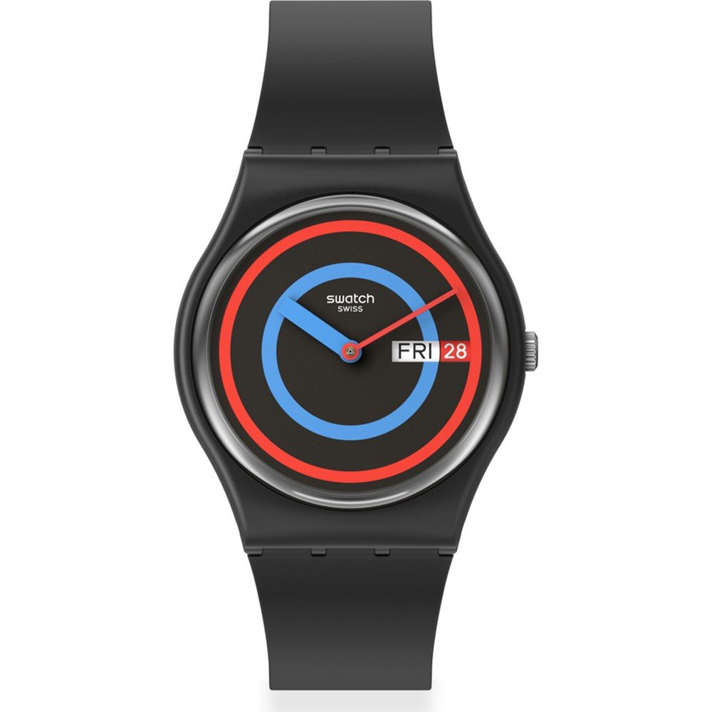 Swatch Standard Gents SO28B706 Circling Black Uhr