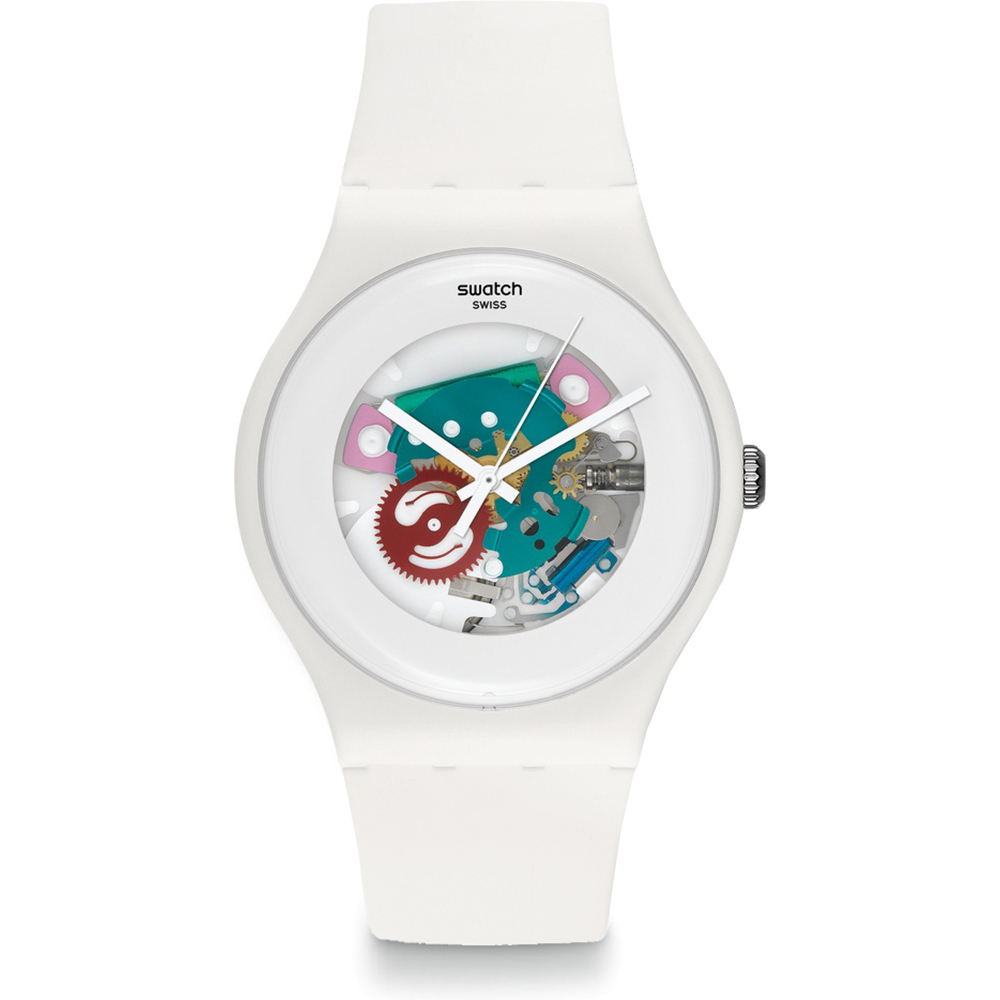 Swatch NewGent SUOW100 White Lacquered Uhr