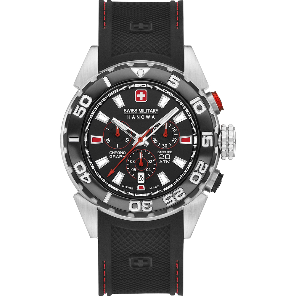 Swiss Military Hanowa Aqua 06-4324.04.007.04 Scuba Diver Chrono Uhr
