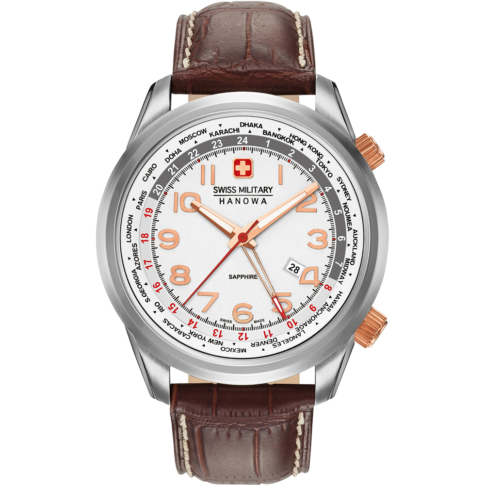 Swiss Military Hanowa 06-4293.04.001 Worldtimer Uhr