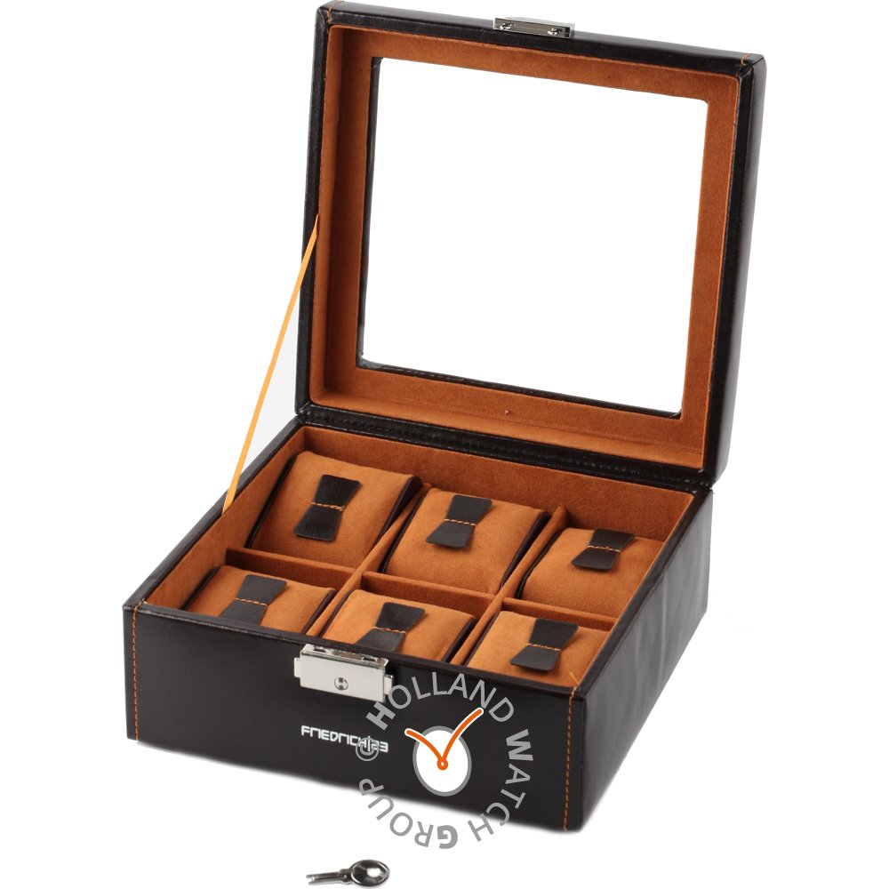 HWG Accessories bond-6-brown1 Watch storage box Uhrenboxen